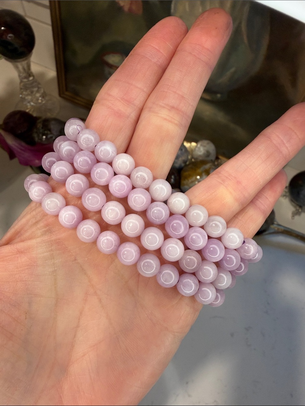 Kunzite Stretch Bracelet (listing is for 1): B1150